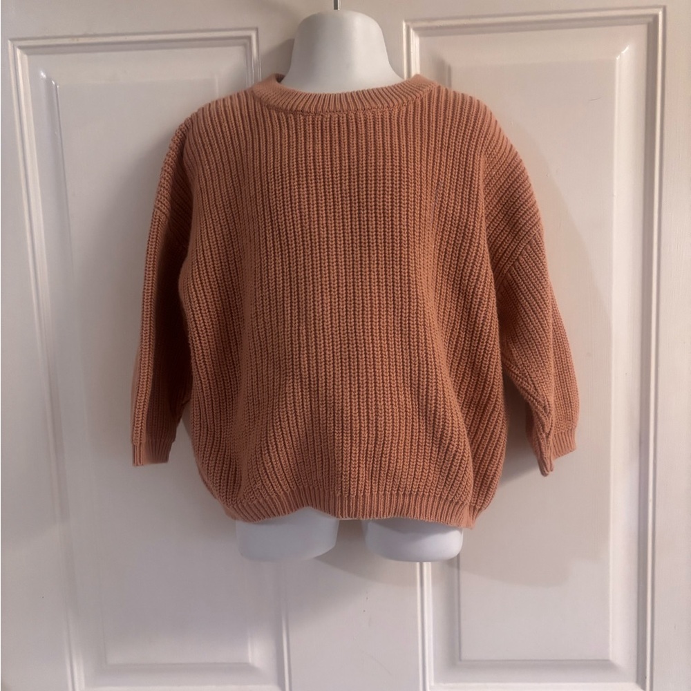2T Baby Sprouts terracotta long sleeve classic knit sweater.  In VVGUC!